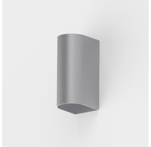 Glowi sieninis šviestuvas 16/4011, šlifuotas aliuminis, LED 2x5,5 W, 1060 lm, CRI 90, CL.I IP65, 2700–3000 K, slankusis jungiklis, MULTI-PACK