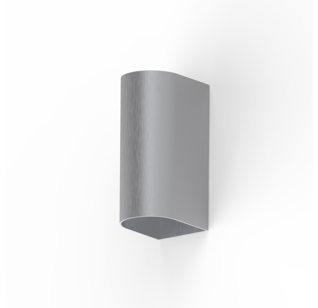 Glowi sieninis šviestuvas 16/4011, šlifuotas aliuminis, LED 2x5,5 W, 1060 lm, CRI 90, CL.I IP65, 2700–3000 K, slankusis jungiklis, MULTI-PACK
