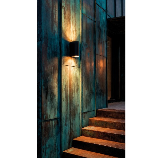 Glowi sieninis šviestuvas 16/4011 Corten, LED 2x5,5 W 1060 lm, CRI90 CL.I IP65, Kelvin 2700 K–3000 K, slankusis jungiklis, MULTI-PACK