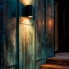 Glowi sieninis šviestuvas 16/4011 Corten, LED 2x5,5 W 1060 lm, CRI90 CL.I IP65, Kelvin 2700 K–3000 K, slankusis jungiklis, MULTI-PACK