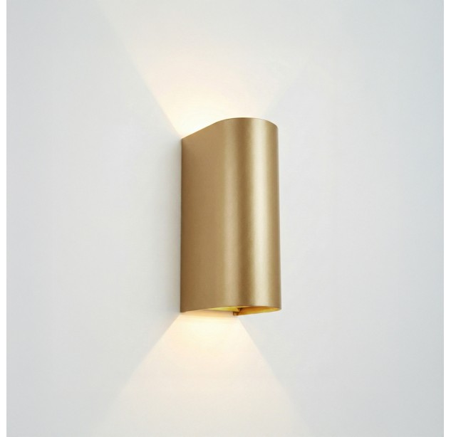 Glowi sieninis šviestuvas 16/4011 Tech Gold, LED 2x5,5 W, 1060 lm, CRI 90, CL.I, IP65, 2700–3000 K, slankusis jungiklis, MULTI-PACK