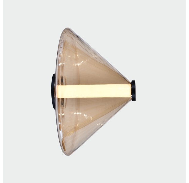 Yara sieninis šviestuvas %D8350 mm gintaro spalvos, LED 14,5 W 2700 K 1315 lm, CRI90 CL.I, DAUGIAU PAKETŲ