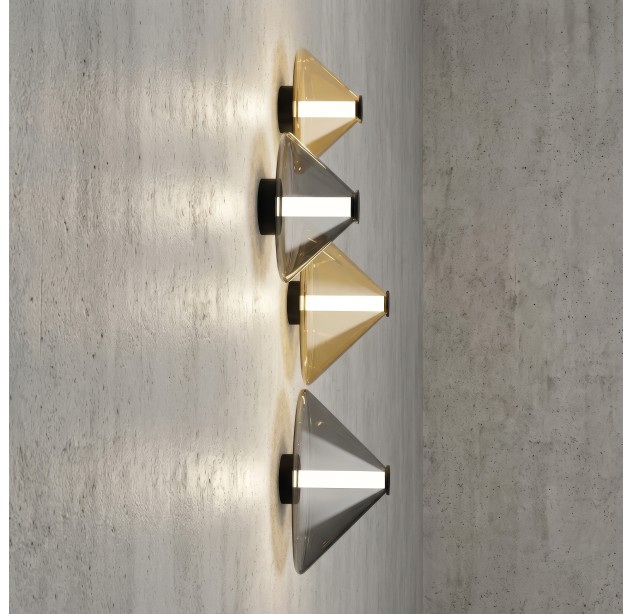 Yara sieninis šviestuvas %D8350 mm Fum%E9, LED 14,5 W 2700 K 1315 lm, CRI90 CL.I, MULTI-PACK