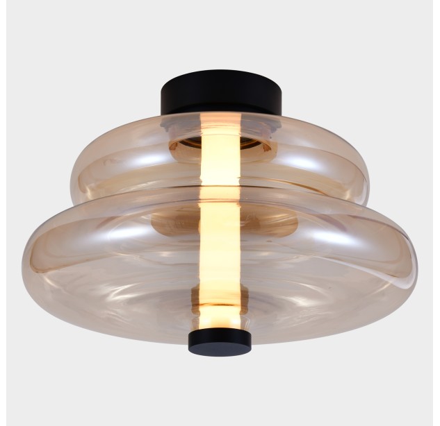 Sira sieninis šviestuvas %D8350 mm gintaro spalvos, LED 14,5 W 2700 K 1315 lm, CRI90 CL.I, MULTI-PACK