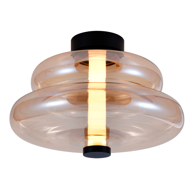 Sira sieninis šviestuvas %D8350 mm gintaro spalvos, LED 14,5 W 2700 K 1315 lm, CRI90 CL.I, MULTI-PACK