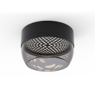 „Pixel“ sieninis šviestuvas %D8150x35 mm, tekstūruotas juodas/rūkytas, LED 10 W, 2700 K, 207 lm, CRI 90, CL.I, IP65, DAUGIAU PAKETŲ