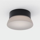 Sieninis šviestuvas „Trap“ %D8150x35mm tekstūruotas juodas/opalas, LED 10 W 2700 K 415 lm, CRI90 CL.I IP65, DAUGIAU PAKETŲ