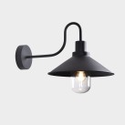 „Tours“ sieninis šviestuvas, tekstūruotas juodas, LED E27 15 W, CL.I IP65