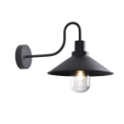 „Tours“ sieninis šviestuvas, tekstūruotas juodas, LED E27 15 W, CL.I IP65