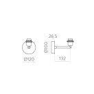 Stilo sieninis šviestuvas 16/8202 tekstūruotas baltas, LED E27 15 W, CL.I, be gaubto