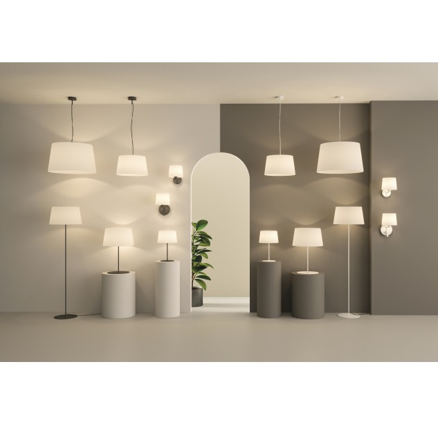 Stilo sieninis šviestuvas 16/8202 tekstūruotas baltas, LED E27 15 W, CL.I, be gaubto