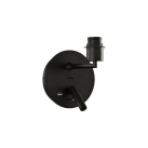 Stilo sieninis šviestuvas 16/8202 tekstūruotas juodas, LED 3 W 3000 K 285 lm + LED E27 15 W, CRI90 CL.I, du jungikliai, su USB, USB-C, be gaubto