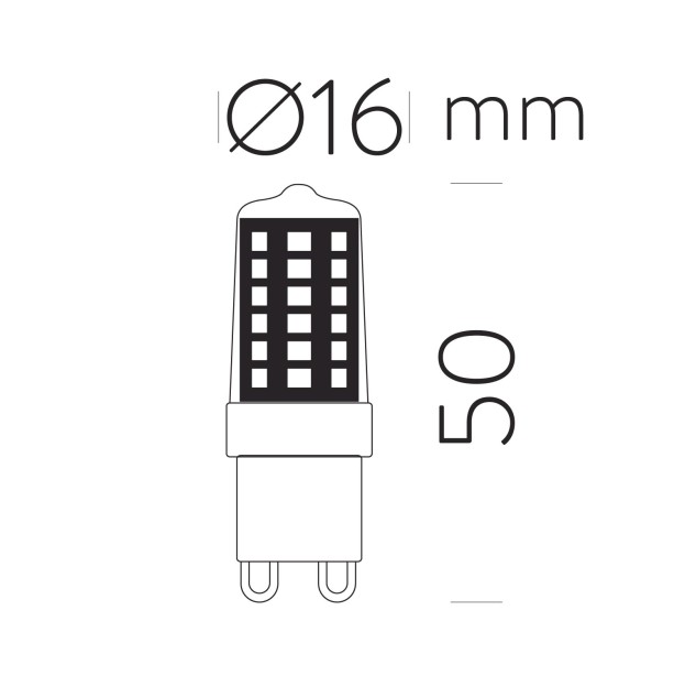 Lemputė 62105 LED G9 4 W 360° 3000 K 400 lm CRI80
