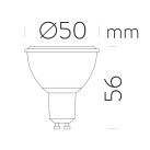 Lemputė 62109 LED GU10 8 W 120 % BA 3000 K 900 lm CRI80