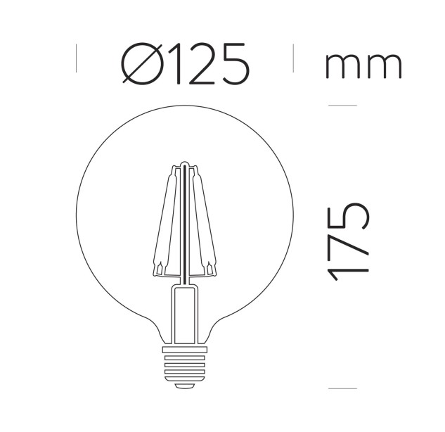 Deco Globe Bulb 62159 LED E27 7 W 360° 2700 K 750 lm CRI80