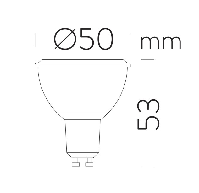 Lemputė 62426 LED GU10 7 W 60 % BA 3000 K 700 lm CRI80
