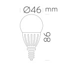 Globe Bulb 62431 LED E14 9 W 180%BA 3000 K 1100 lm CRI80