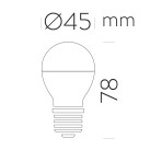 Lemputė 62592 LED E27 6W 190%BA 2700K 660lm CRI80
