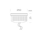 Modulis 62640 60%B0, GU10 6,5 W 4000 K 650 lm, CRI80