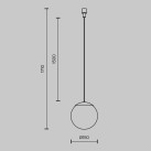 Lubinis šviestuvas LUNA 10W 3000K C156PL-10W3K-B