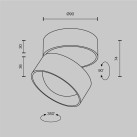 Lubinis šviestuvas LENS 12W 3000K C220CL-12W3K-B Lubinis šviestuvas LENS 12W 3000K C220CL-12W3K-B