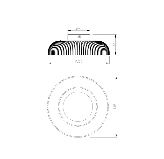 Lubinis šviestuvas SOLVIA 10 LED 3000 C230757601 Lubinis šviestuvas SOLVIA 10 LED 3000 C230757601