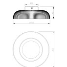 Lubinis šviestuvas SOLVIA 10 LED 3000 C230757601 Lubinis šviestuvas SOLVIA 10 LED 3000 C230757601