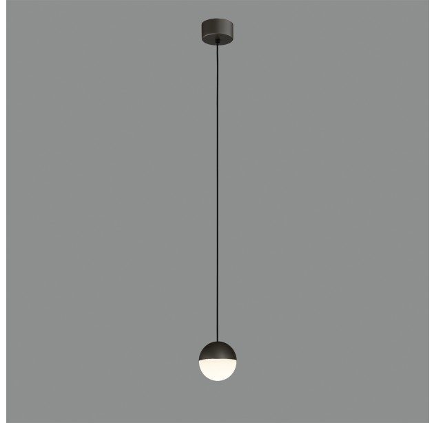 Custo pakabinamas šviestuvas 3818/1 Tekstūruotas juodas/opalas, LED 5 W 370 lm, CRI90 CL.I, integruotas LED, Kelvinas 2700 K–3000 K, slankusis jungiklis, dimerizatorius, ON-DEMAND **