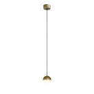 Custo pakabinamas šviestuvas 3818/1 Tech. Auksas/Opalas, LED 5 W 370 lm, CRI 90 CL.I, integruotas LED, Kelvinas 2700 K–3000 K, slankusis jungiklis