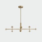 Doris pakabinamas šviestuvas 3820/8 Antique Gold, LED G9 8x7W, CL.I, be stiklinio gaubto