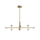Doris pakabinamas šviestuvas 3820/8 Antique Gold, LED G9 8x7W, CL.I, be stiklinio gaubto