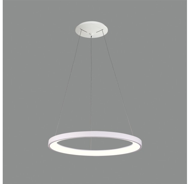 Grace pakabinamas šviestuvas 3848/58 Tekstūruotas baltas, LED 44 W 3960 lm, CRI90 CL.I, integruotas LED, 2700 K–3000 K–4000 K slankusis jungiklis