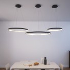 Grace pakabinamas šviestuvas 3848/58 Tekstūruotas juodas, LED 44 W 3960 lm, CRI90 CL.I, integruotas LED, 2700 K–3000 K–4000 K slankusis jungiklis, dim. Triac, ON-DEMAND **