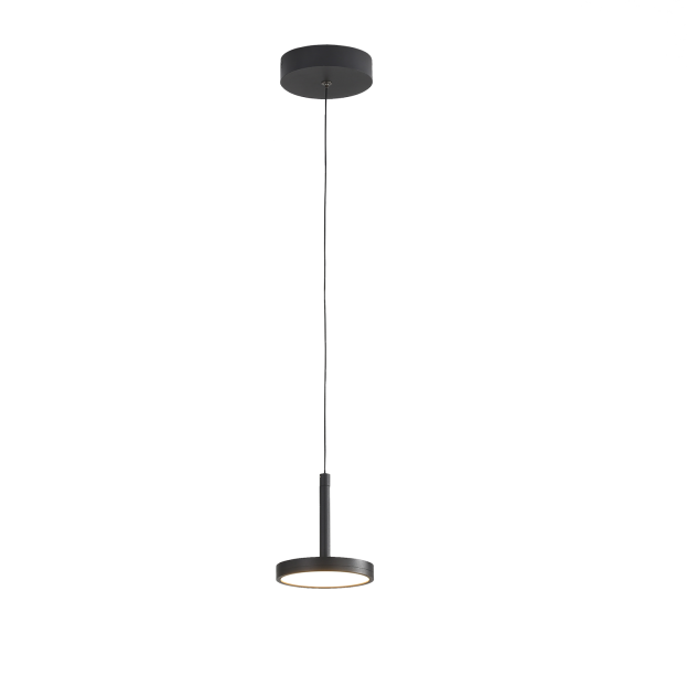 Corvus pakabinamas šviestuvas %D8120 mm tekstūruotas juodas, LED 7,5 W 3000 K 735 lm, CRI90 CL.I