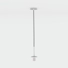 Parma pakabinamas šviestuvas, lygus matinis baltas, LED E27 15 W, CL.II IP44, be stiklinio gaubto
