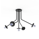 Parma pakabinamas šviestuvas, matinė juoda, LED E27 5x15W, CL.I, be stiklinio gaubto