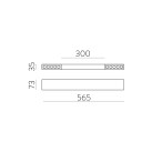Invisible Module 3980/565 Tekstūruotas juodas, LED 20 W 3000 K 1660 lm + 8 W 3000 K 940 lm, CRI90 CL.I, integruotas LED