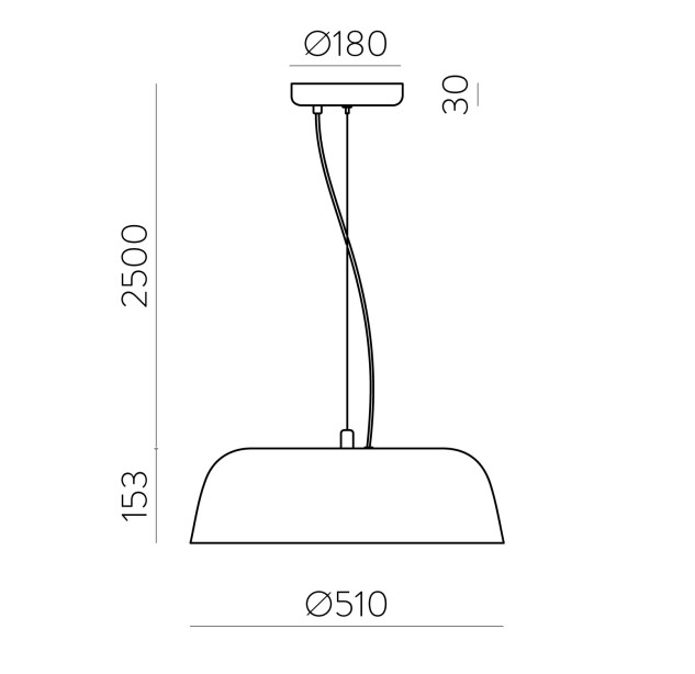 Oslo pakabinamas šviestuvas %D8510mm tekstūruotas baltas, LED 22 W 2580 lm, CRI90 CL.I, 2700 K–3000 K–4000 K slankusis jungiklis