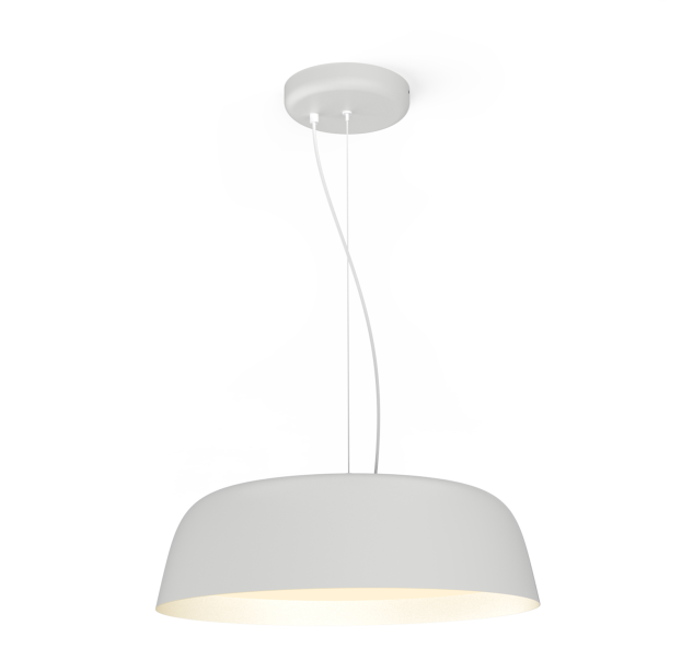 Oslo pakabinamas šviestuvas %D8510mm tekstūruotas baltas, LED 22W 2580lm, CRI90 CL.I, 2700K-3000K-4000K slankusis jungiklis, dim. DALI/Push, ON-DEMAND **