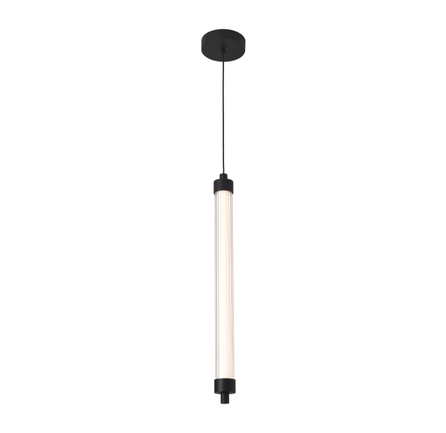 Lineo pakabinamas šviestuvas 600 mm, tekstūruotas juodas, LED 11 W, 1050 lm, CRI 90, CL.I, 2700–3000 K, slankusis jungiklis, dimeriavimas DALI/Push, ON-DEMAND **