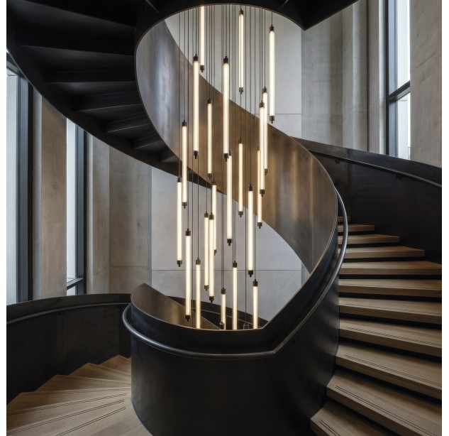 Lineo pakabinamas šviestuvas 600 mm, tekstūruotas juodas, LED 11 W, 1050 lm, CRI 90, CL.I, 2700–3000 K, slankusis jungiklis, dimeriškas, triakas, ON-DEMAND **