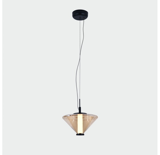 Yara pakabinamas šviestuvas %D8250 mm Gintaro spalvos, LED 9,5 W 2700 K 855 lm, CRI90 CL.I, DAUGIAU PAKETŲ