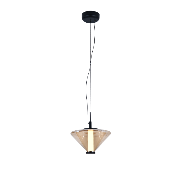 Yara pakabinamas šviestuvas %D8250 mm Gintaro spalvos, LED 9,5 W 2700 K 855 lm, CRI90 CL.I, DAUGIAU PAKETŲ