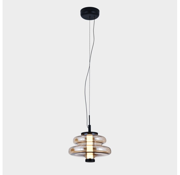 Sira pakabinamas šviestuvas %D8250 mm Gintaro spalvos, LED 9,5 W 2700 K 855 lm, CRI90 CL.I, DAUGIAU PAKETŲ
