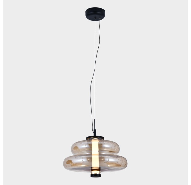 Sira pakabinamas šviestuvas %D8350 mm Gintaro spalvos, LED 14,5 W 2700 K 1315 lm, CRI90 CL.I, DAUGIAU PAKETŲ