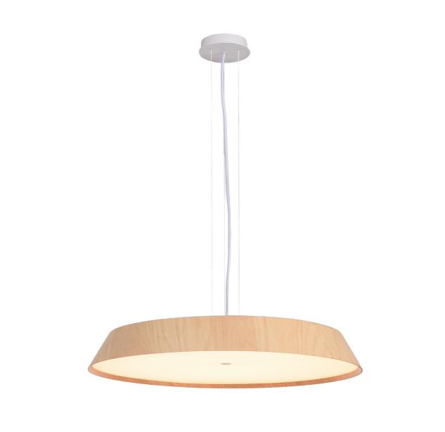 Cora pakabinamas šviestuvas %D8610mm ąžuolas/tekstūruota balta, LED 50 W 4750 lm, CRI90 CL.I, Kelvinas 2700 K–3000 K, slankusis jungiklis, dimerizatorius, Triac, ON-DEMAND **