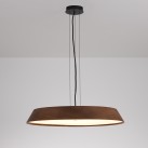 Cora pakabinamas šviestuvas %D8610 mm, riešutmedžio spalvos/tekstūruota juoda, LED 50 W, 4750 lm, CRI 90, CL.I, 2700–3000 K, slankusis jungiklis, dimeriavimas, DALI/spaudimo, ON-DEMAND **