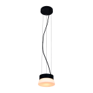 „Trap“ pakabinamas šviestuvas %D8150x35mm tekstūruotas juodas/opalas, LED 10 W 2700 K 415 lm, CRI90 CL.I, DAUGIAKOMPLEKTIS