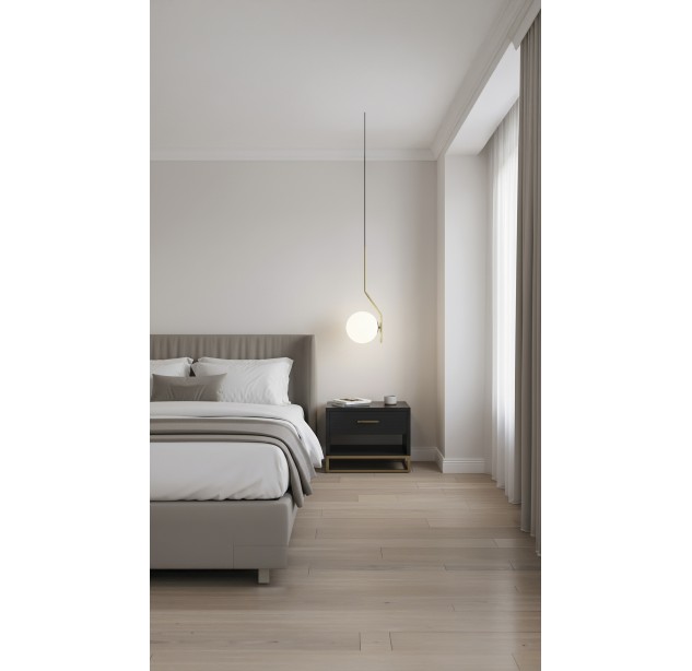 Maui pakabinamas šviestuvas 8163, matinis antikinis auksas, LED E27 15 W, CL.I, be stiklinio gaubto