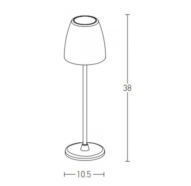 Stalinis lauko šviestuvėlis LED 2W 3000K E194